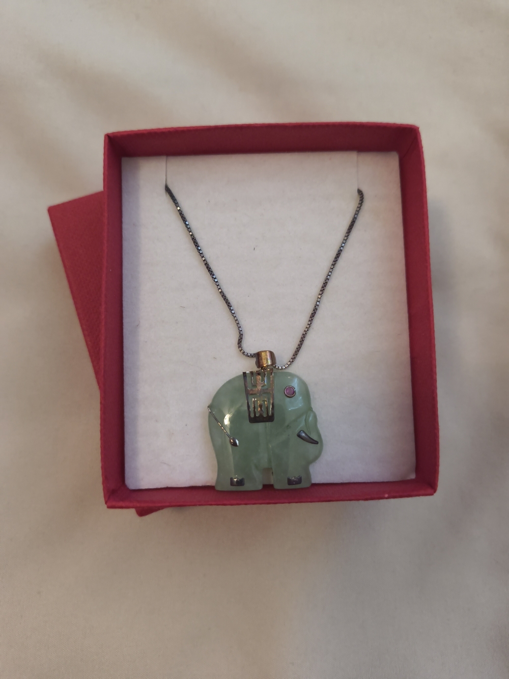 Jade Elephant Pendant Necklace - Fashion Women Jewelry